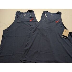 Lot of 2 Nike AeroSwift Mens Dri-FIT ADV Running Singlets Large FN4231-451 NWT